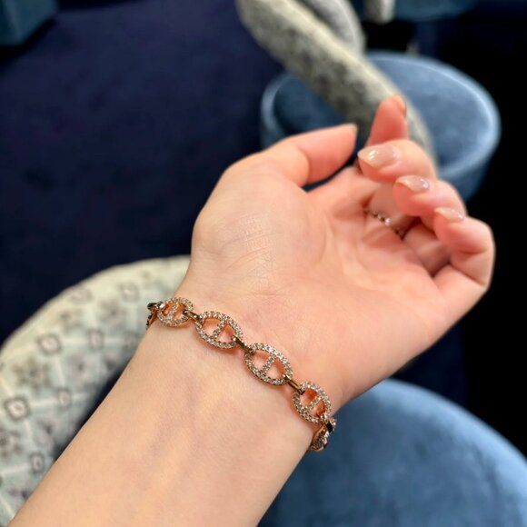 APM Monaco Maille Marine Rose Gold Bracelet - Picture 4 of 5